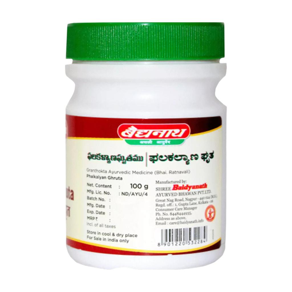 Baidyanath Phalkalyan Ghrita 100 gm Pack Of 1 Ayurvedic Herbal Ghee For Pregnancy Nutrition