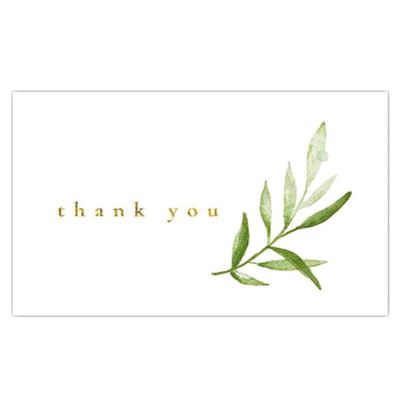 Pink 'Thank You' Cards - 50 Sheets/Pack for Gift Boxes, Decorations, and Postcards