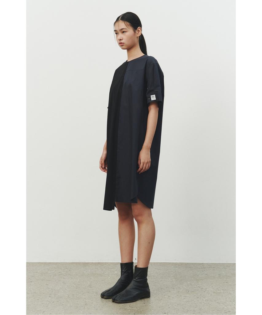 Recorde Mock Neck Split Dress_Rqdam25572Bkx