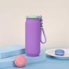 500ml Matte 304 Stainless Steel Water Bottle, Insulated Can-Style Flask with Carry Lanyard for Outdoor