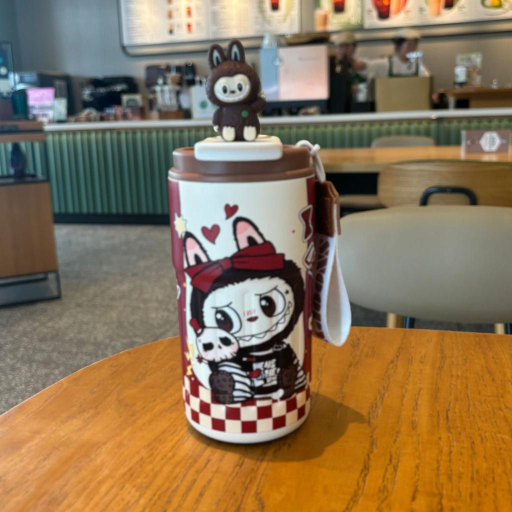Coffee cup 316 stainless steel Internet celebrity cartoon doll thermos cup men and women accompanying water cup portable gift