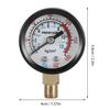 Jojofuny Air Compressor Pressure Gauge with Case, 0-12kg, High Accuracy, Brass Fittings, Bottom Mount Design, for Industrial and Home Use
