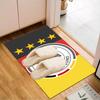 Germany Football Emblem Printed Office Carpet Chair Cushion  Entryway Rug, Rugs for Living Room, Bedroom Christmas gifts