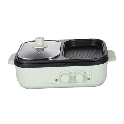 Oală și plită Shabu Oală electrică mică, 2 în 1, multifuncțională, pentru camping în grădină