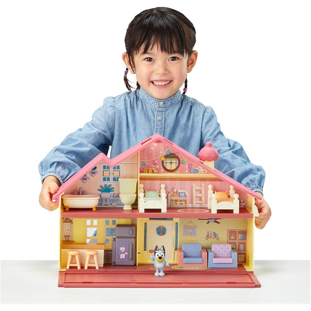 Takara Tomy Bluey Family House with Furniture 2-Story Playset for Kids