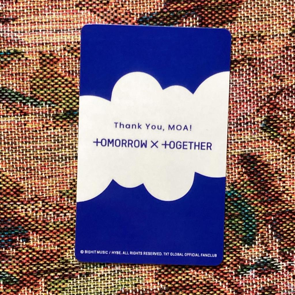 [USED] TXT Soobin MOA HAPPY TOGETHER QUIZ Trading Card