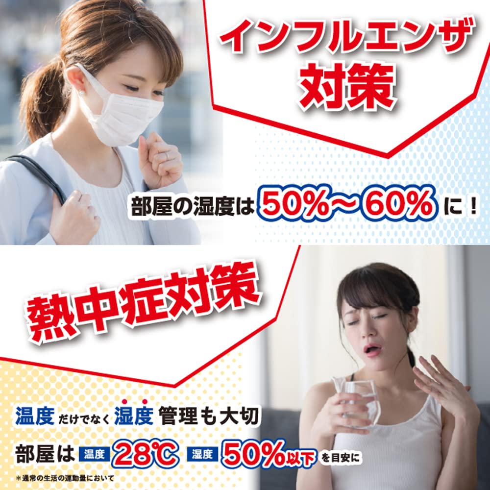 Tanita WH Digital with Graph for Easy Temperature and Humidity White TT-580 Thermometer/Hygrometer Monitoring, Clock/Calendar Function,