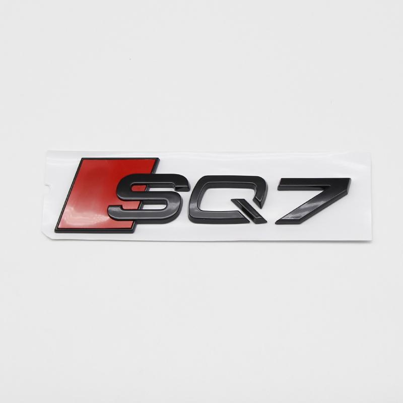 2026 3D ABS Gloss Black Chrome Rear Decklid Lettering Insignia For AQ2 SQ8 SQ7 SQ5 SQ3 R8 RS Performance Replacement Tuning Accessor
