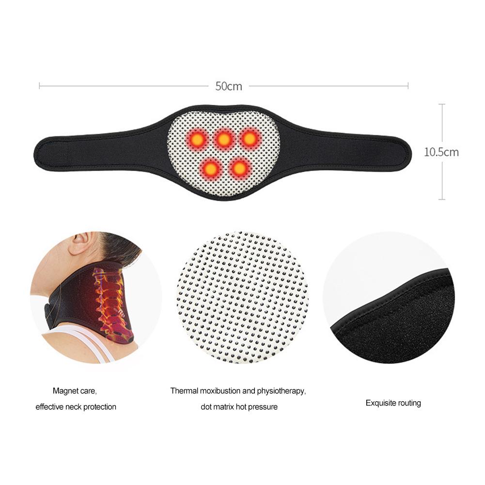 Self-Heating Neck Support Brace Magnetic Cervical Massage for Relaxation and Warmth No Need for Electricity Reusable