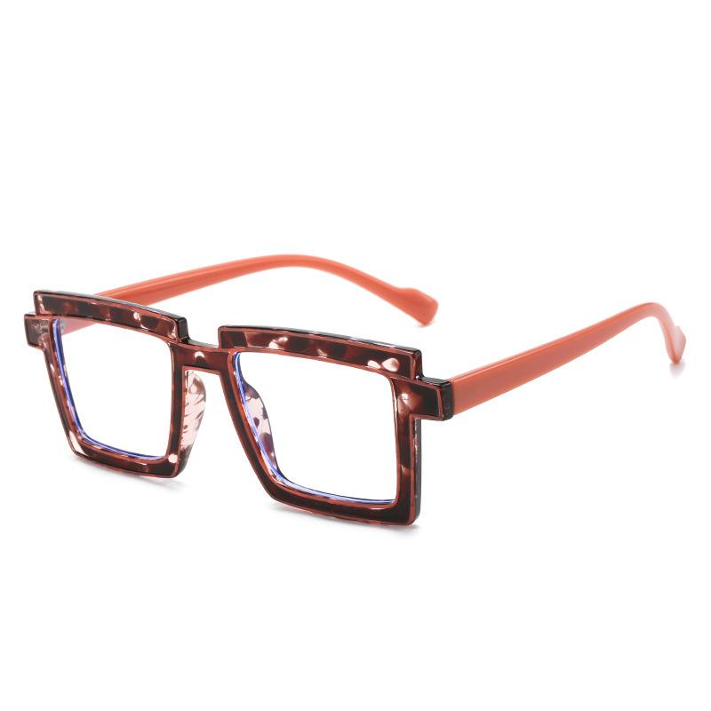 

Квадратная оправа для очков, многоцветная, ретро квадратная, плоская, зеркальная, женская white film (anti-blue light)