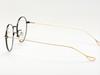 Alloaiweeo [Alo:Ctzen] Ci8709B C2 Beta Titanium Ultra-Light Black/Gold Slim Eyeglass Frame