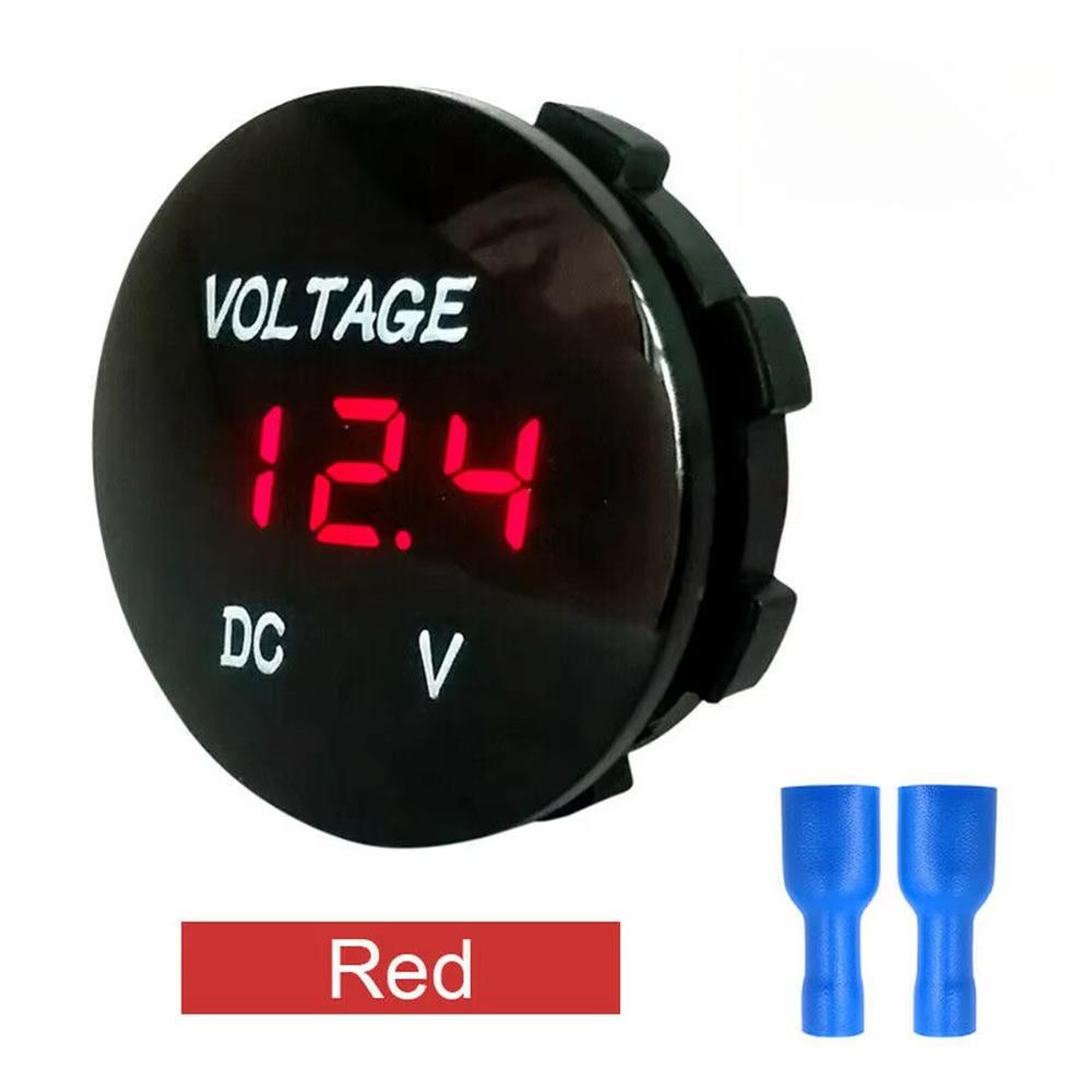 DC 12V-24V Mini Digital Voltmeter Voltage Meter Tester Led Display for Car Auto Motorcycle Boat ATV Truck Refit Accessories