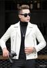 Steelstamp printed leather jacket men's spring and autumn lapel zipper locomotive riding trend fashion loose casual pu leather jacket