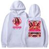 Mens Oversized Hoodie With Retro Graphic Print Fall Casual Sweatshirt Youth