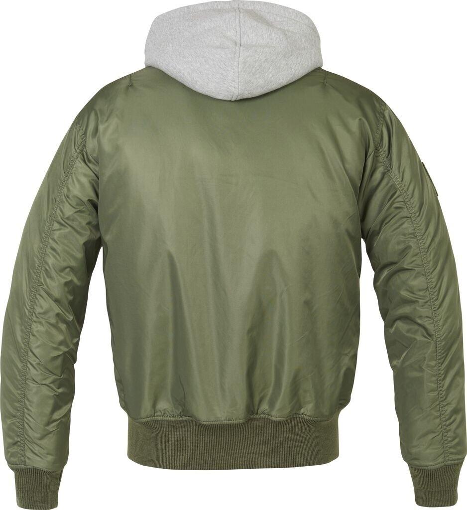 Brandit MA1 Sweat Hooded Winter Jacket olive-grey