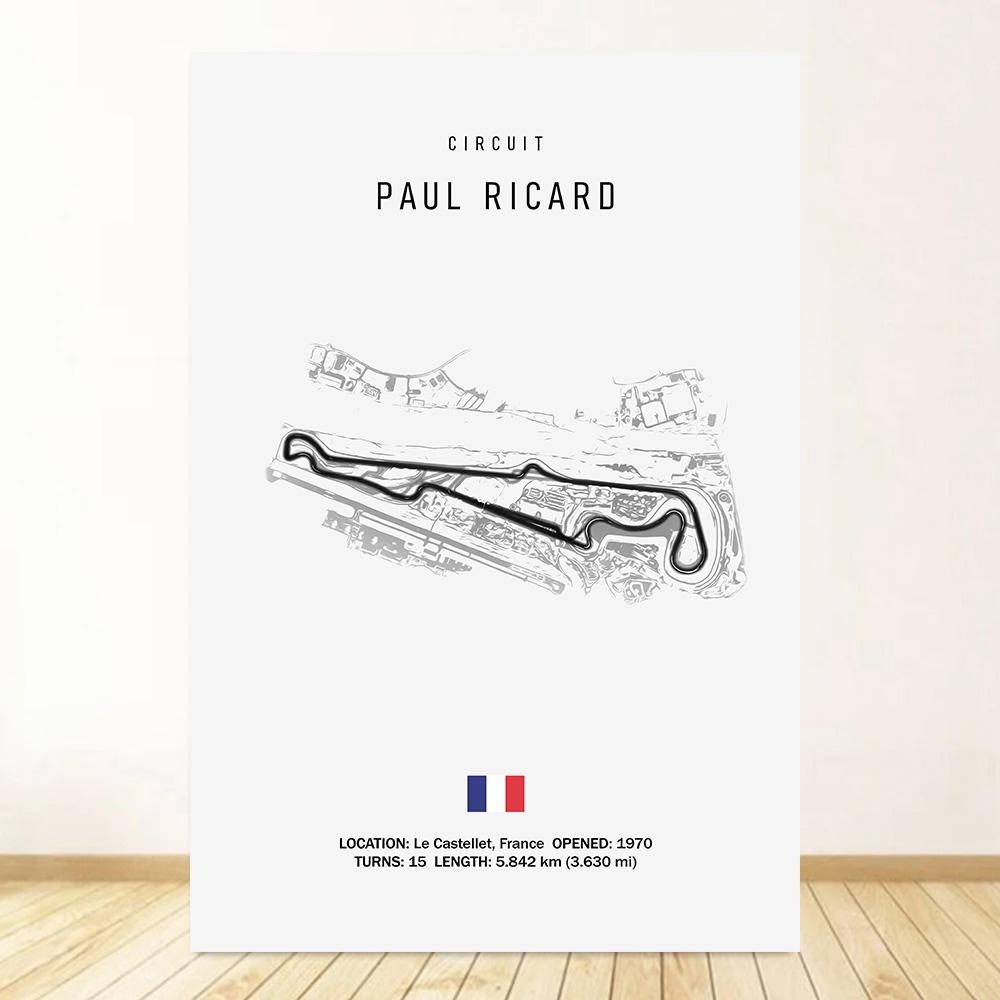 Classic Black And White Vintage Wall Art Formula 1 Imola Monaco Monza Circuit HD Oil On Canvas Posters And Home Decor Gifts