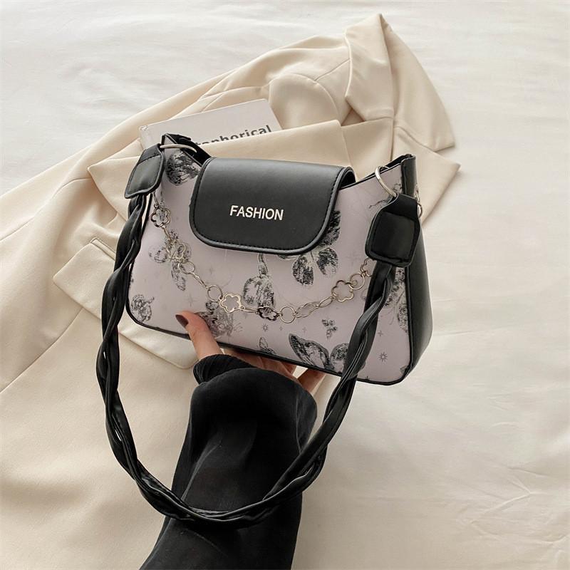 Trendy Korean Style Color Block Mini Bag Small Shoulder Crossbody Purse For Summer