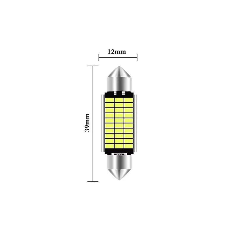 5/10 Stück Auto LED C5w/C10w Front- und Rückseiten-Leselichtbirne Doppelkontakt Superhell Dekodiert Kennzeichen-/Instrumentenlicht