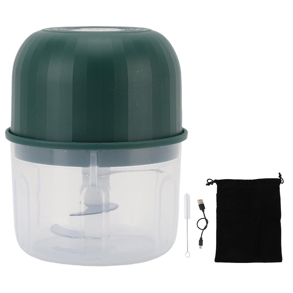 Vitlökshackare 3 Blad Multifunktionell 260ML Elektrisk Vitlökshackare för Lök Ingefära Chili Nötter