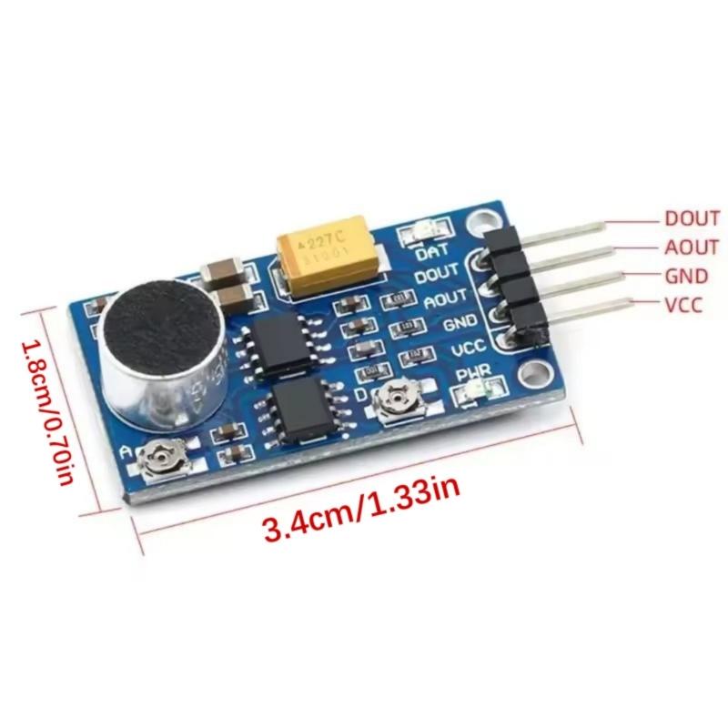 LM386 Sound Detection Module 200X Amplification For Environmental Monitoring And Intelligent Home Automation Systems