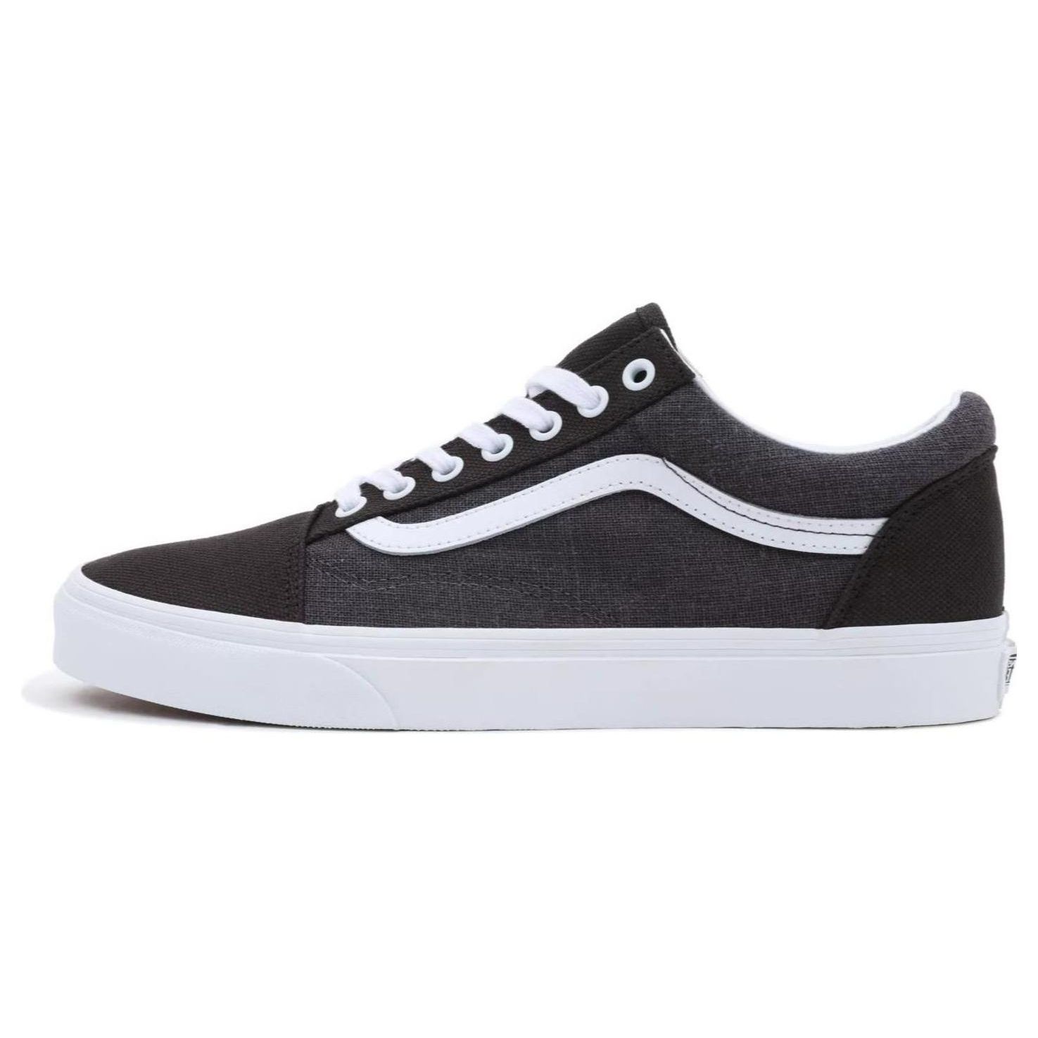 

Vans Old Skool Summer Linen - черные кроссовки унисекс VN0007NTBMA