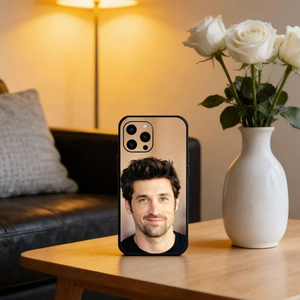 Patrick-s DD-Dempsey Phone Case For iPhone 16,15,14,13,12,17,Pro Max,Plus Silicone Black Case