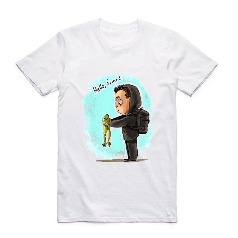 2017 Men Print Genius Mr Robot Fsociety T-shirt O-Neck Short Sleeve Summer Hacker Evil Genius Series Tee Hip Hop Funny T Shirt