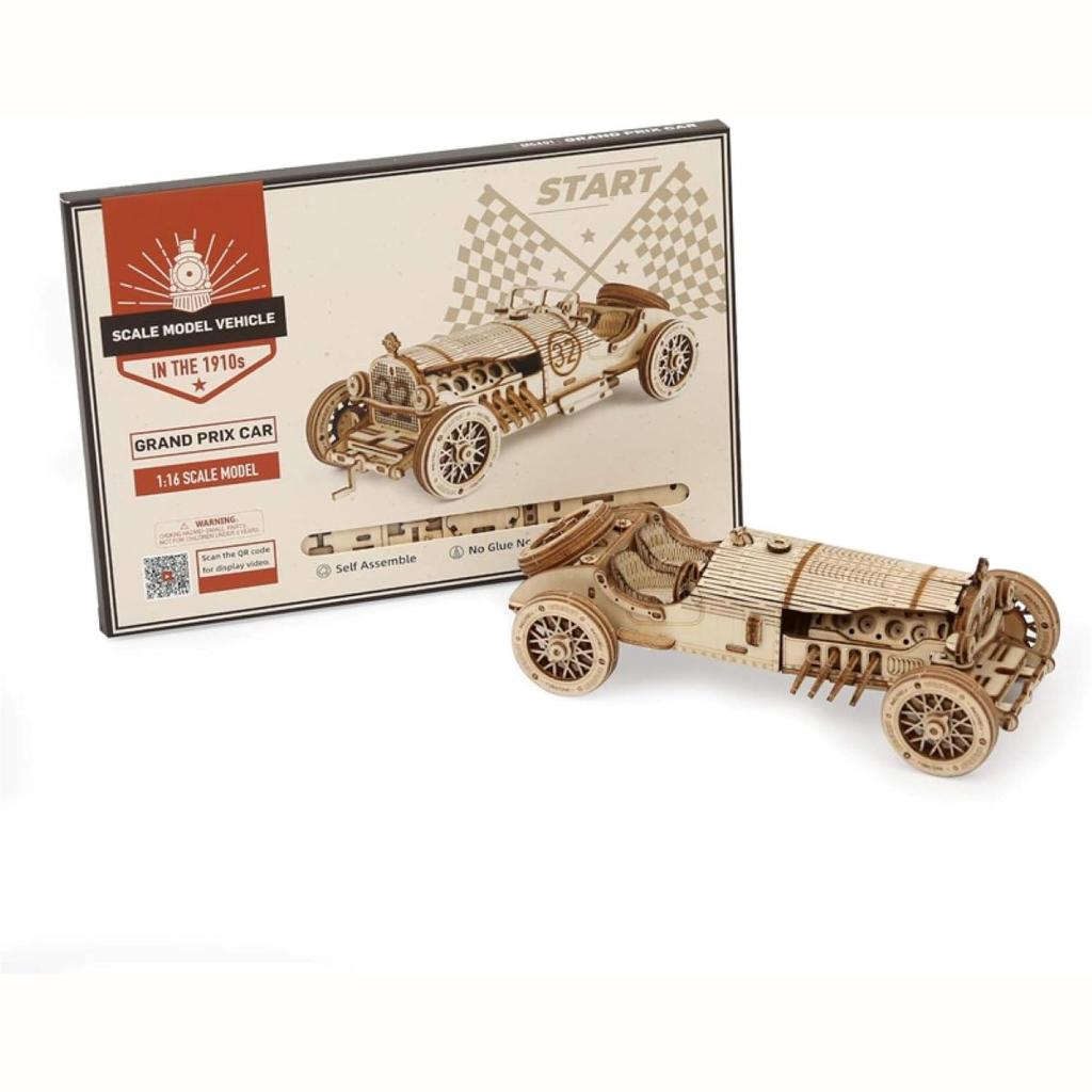 ROKR Grand Prix Car Scale Model 3D Wooden Puzzle MC401