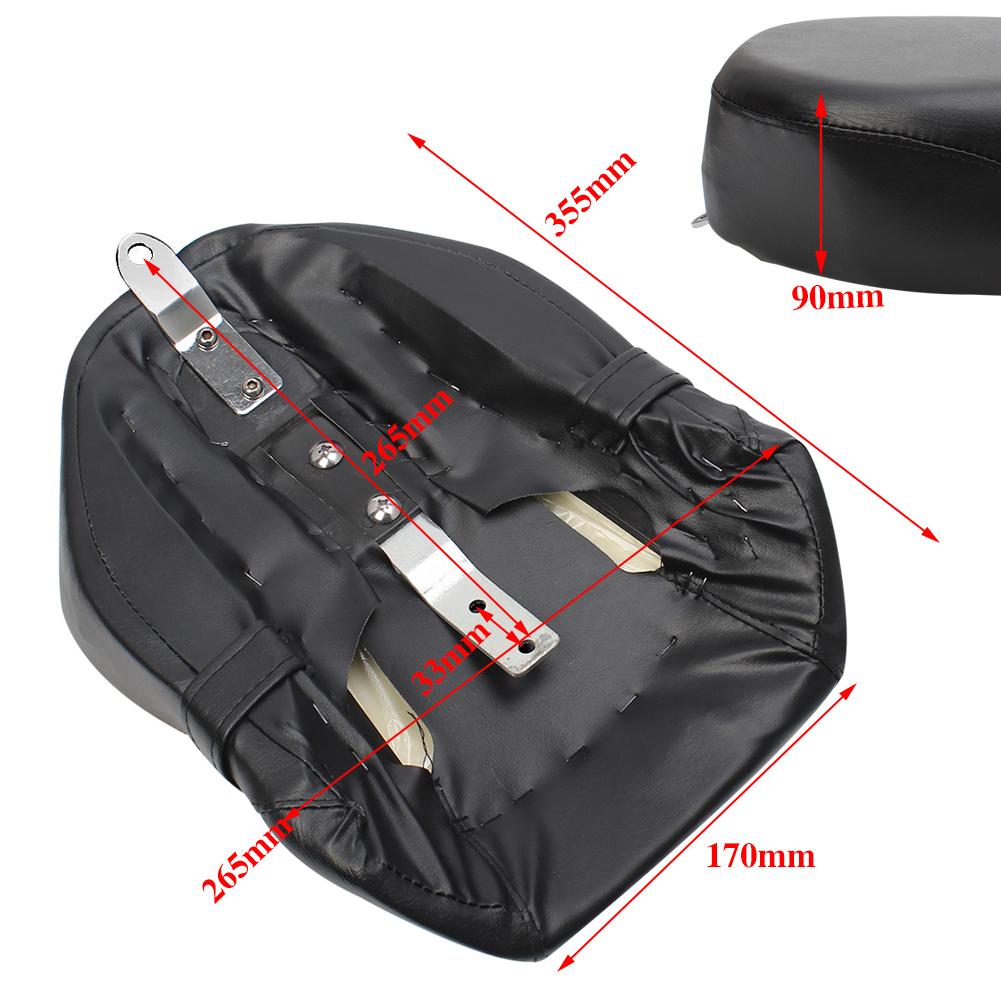 Motorcycle Rear Passenger Seat Cushion Pillion Leather Pad Cover For Harley-Davidson Sportster XL 883 1200 883XL XL1200 New