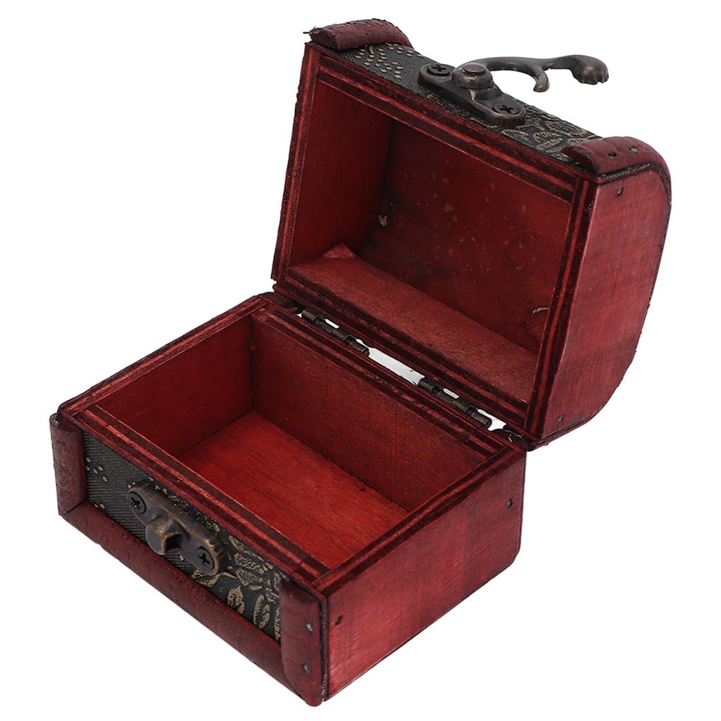 Multifunctional Retro Storage Box Hair Accessory Jewelry Storage Antique Wooden Organizer Case