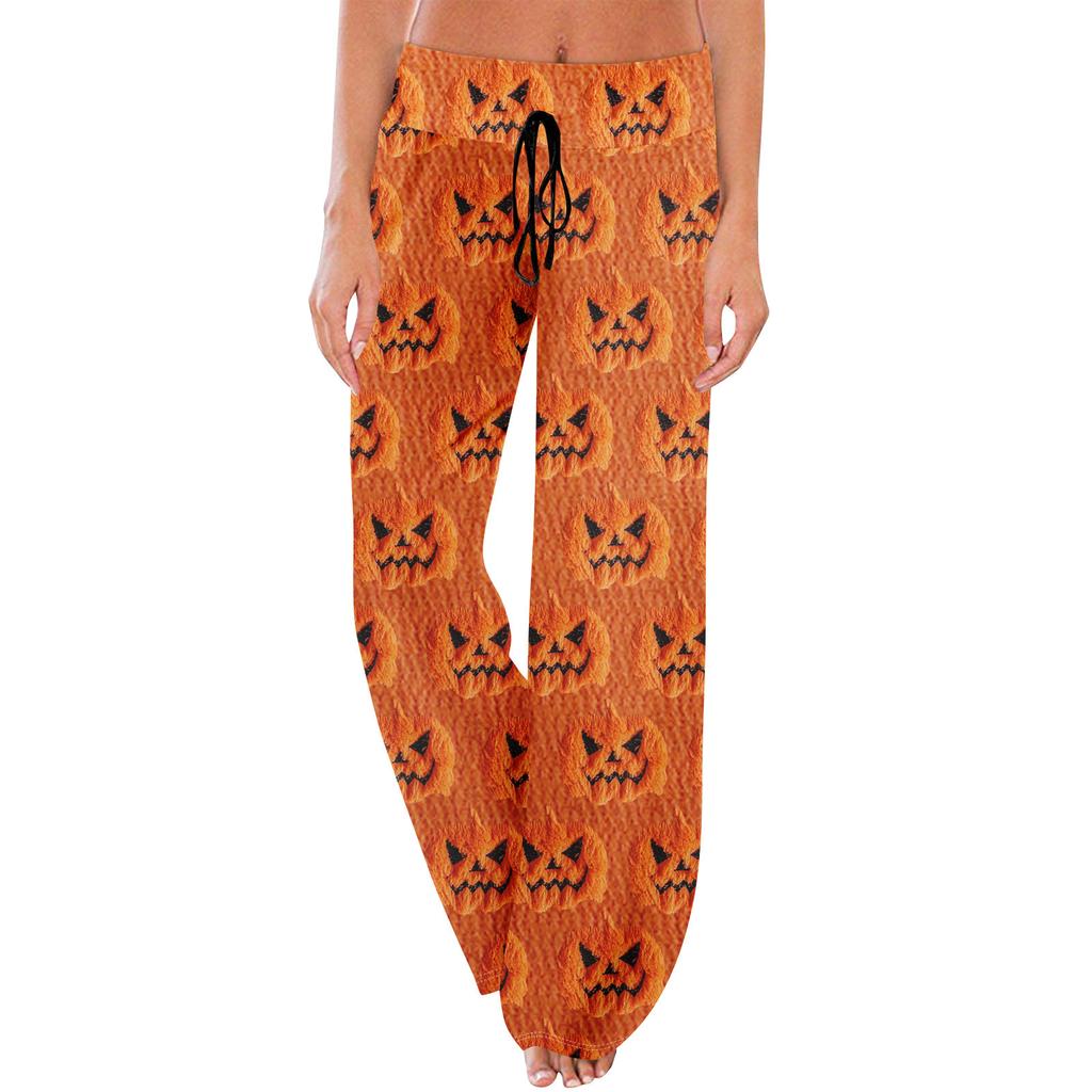 Anime Pyžamové kalhoty Oblečení na spaní Ležérní Stahovací šňůrka Kalhoty v pase Pohodlné Rovné Yoga Volné kalhoty