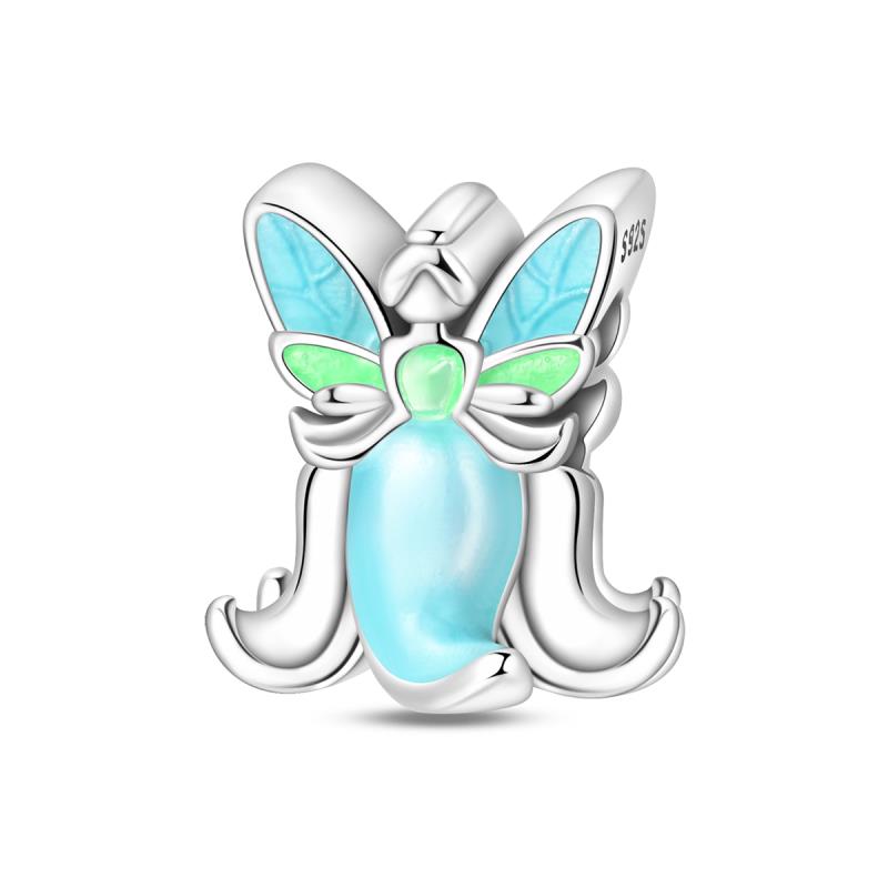 New Copper Charms Beads Blue Luminous Whale Shark Seahorse Dolphin Fit Women Fine Diy Jewelry Gifts