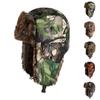 Boné de Caça Camuflado, Unissex, Quente de Inverno à Prova de Vento, Gorro de Esqui Com Abas de Orelha, Adequado Para Clima Frio.