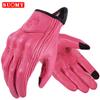 Full leather locomotive gloves men's and women's motorcycle riding equipment touch screen wear-resistant gloves cross-border