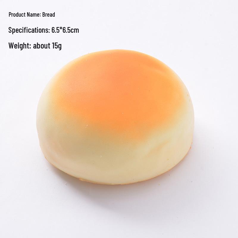 PU Slow Rebound Bread Squeeze Toy - Soft Fragrant Fake Cake for Decompression and Photography Props