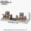 MOOXI Military Wars Simulation WW2 Battlefield Weapons Vehicle Model Set MOC Bricks DIY Building Blocks Toys Children Adult Gift