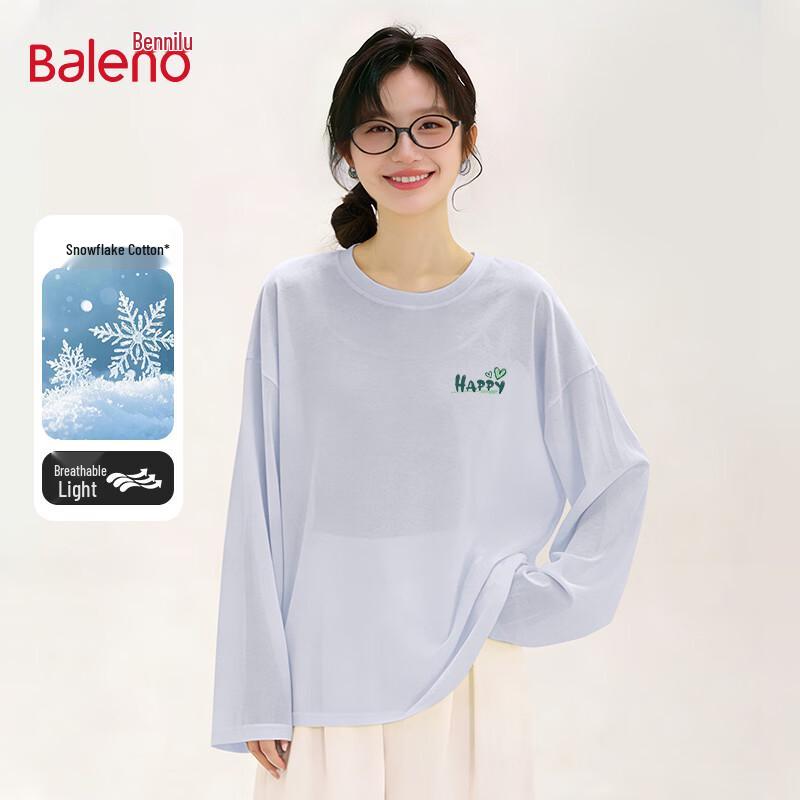 Baleno Women s Loose Fit Graphic Long-Sleeve Tee L