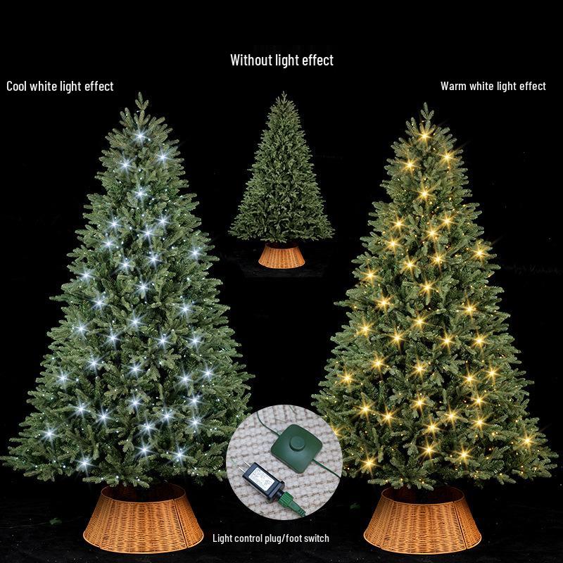 Three-Dimensional Glowing Christmas Tree with Lights for Home and Mall Decoration