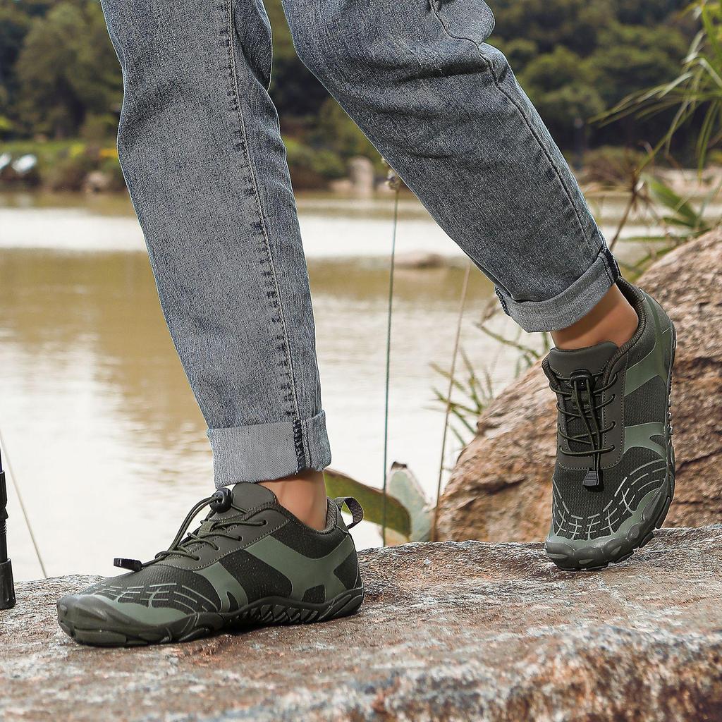 Scarpe da Escursionismo a Cinque Dita per Esterno Taglia Grande 36-47 per Uomo Scarpe da Arrampicata Spesse per Fuoristrada Scarpe da Escursionismo Traspiranti Scarpe da Guado