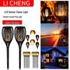 12LED Solar Street Torch - Outdoor Flame Light Simulation for Courtyard Decor