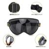 [Soman] EX ZERO Shield, Bubble Shield, Helmet Shield Goggles with Elastic Band Compatible with EX ZERO Damtrax M50 (Deep Smoke)