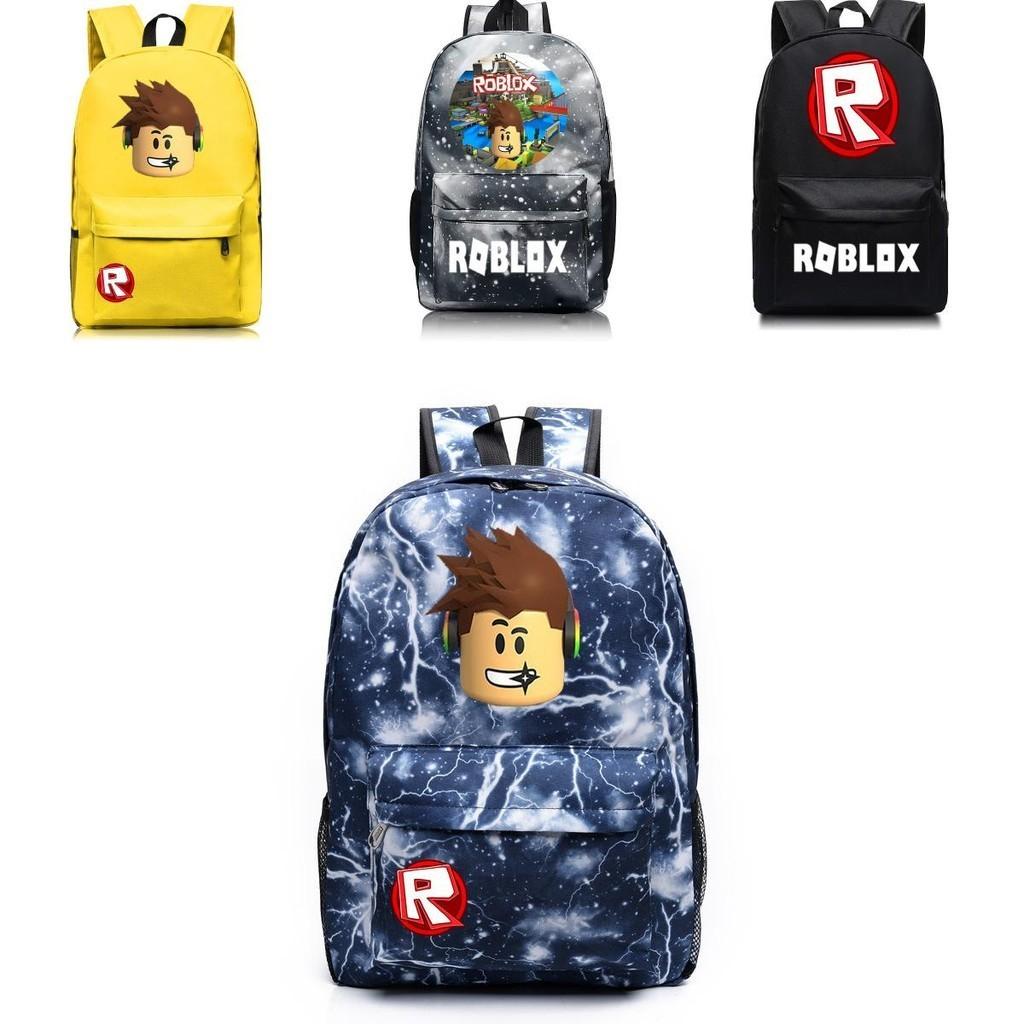 Roblox Pattern Kids Schoolbag Backpack With Starry Background And Large Capacity