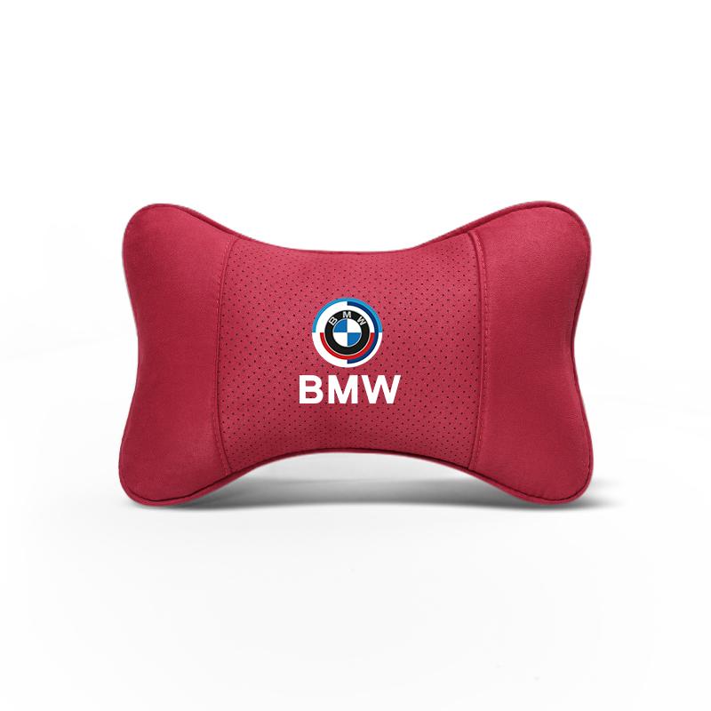 1pcs Car Headrest with Soft Suede Upholstery Valve Cap For BMW X1 X2 X3 X5 X4 X6 X7 iX3 F20 F10 F07 E70 E46 E90 E92 E60 E39