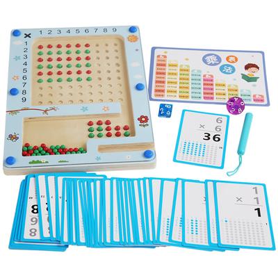 Montessori Magnetic Math Counting Board Toys Fine Motor Training Wooden Multiplication Table Early Education Toys For Children