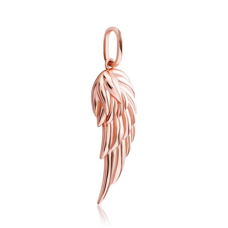 925 Silver Feather Pendant Hip-Hop Necklace for Men and Women