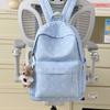 Schoolbag New Japanese Star Printed Backpack Female Student School Bag Lightweight Large Capacity Cute Plush Bear Backpack