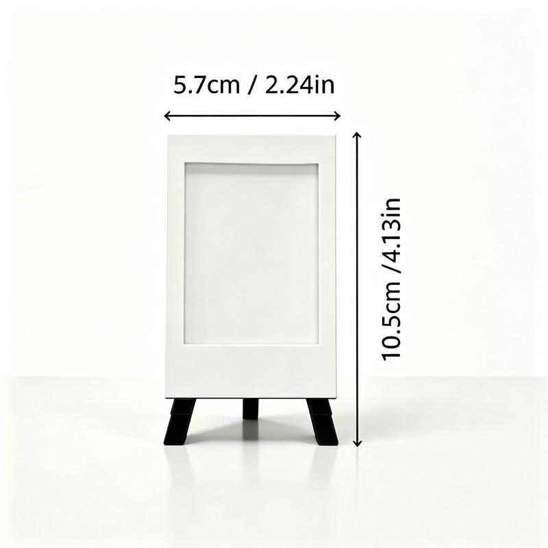 Creative Plastic 3D Printed Mini Photo Frame Minimalist Decorative Photo Display Holders Postcard Display Rack Gift