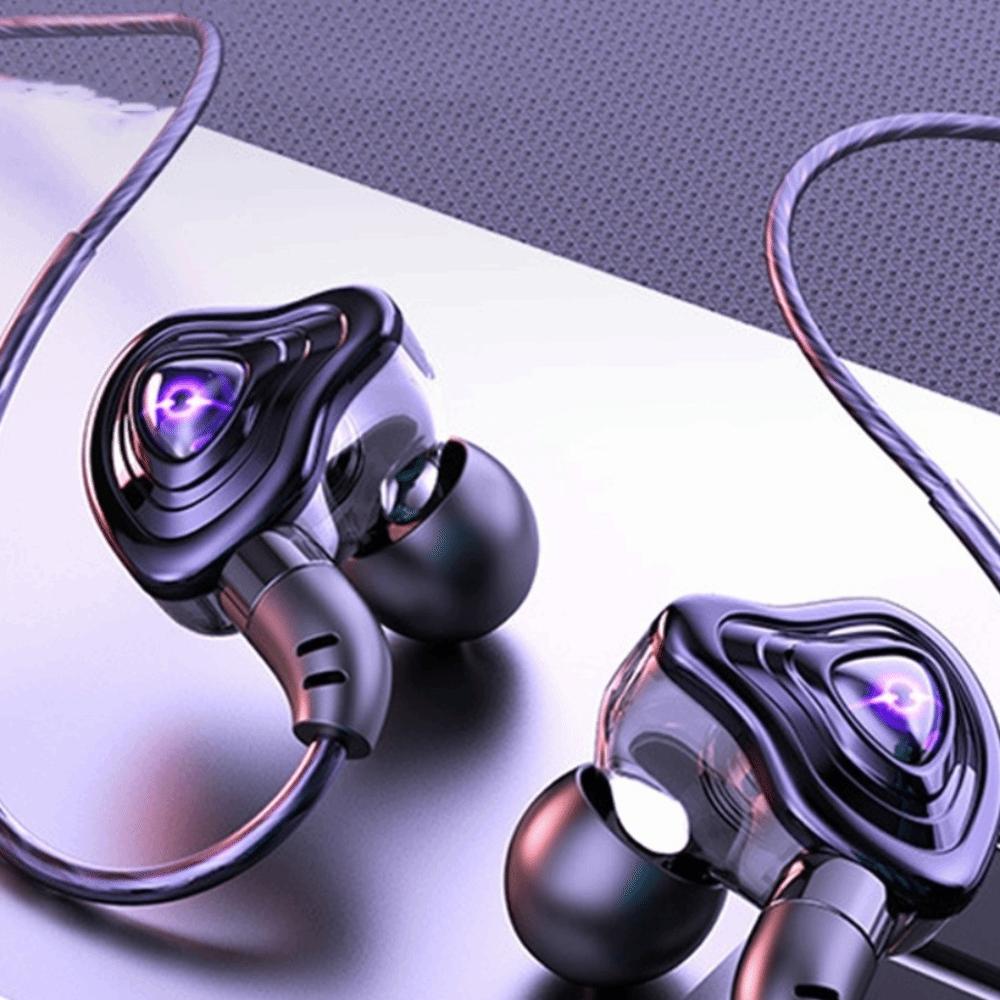 3.5mm in Ear Earphones Elbow Wired Headset Sport Earphones Esports Wired Earphone  Running