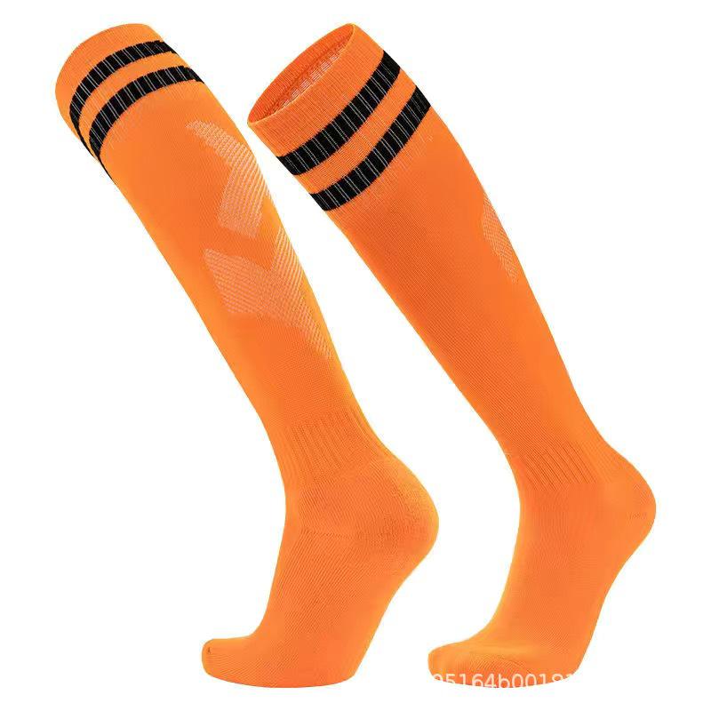 Practical Moisture-Wicking Striped Over-the-Knee Non-Slip Football Socks