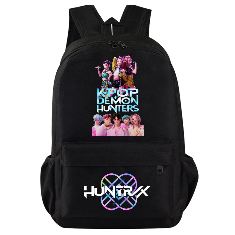 Kpop Dämonenjäger Bedruckter Rucksack für Teenager Studenten Mädchen Jungen Schultasche Schultasche Damen Große Kapazität Reisetasche Kindergeschenk Rucksack